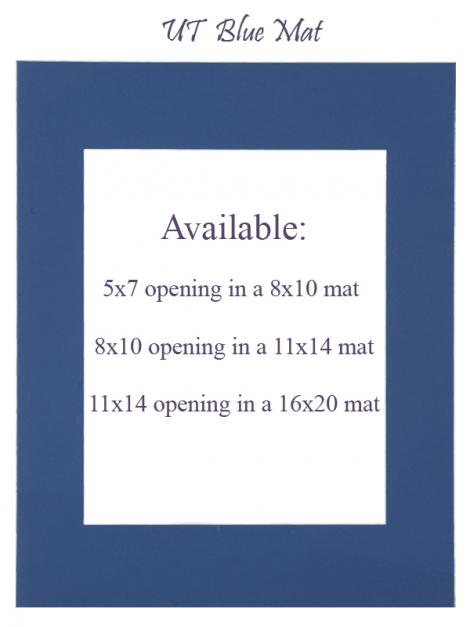 Toronto Blue Mat: 5x7 opening in 8x10 mat