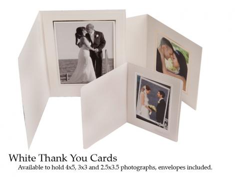 White ThankYou Card : 10 - 2.5x3.5 Portrait size